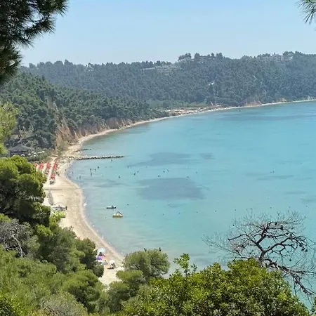 Sani Thalassa- Private Pool & 2min Walk To The Sandy Hébergement de vacances